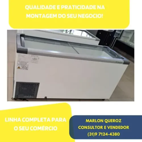 Congelador Horizontal Tampa de Vidro Metalfrio
