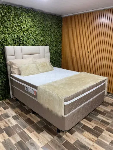 Cama box casal com colchão d33 nova a pronta entrega