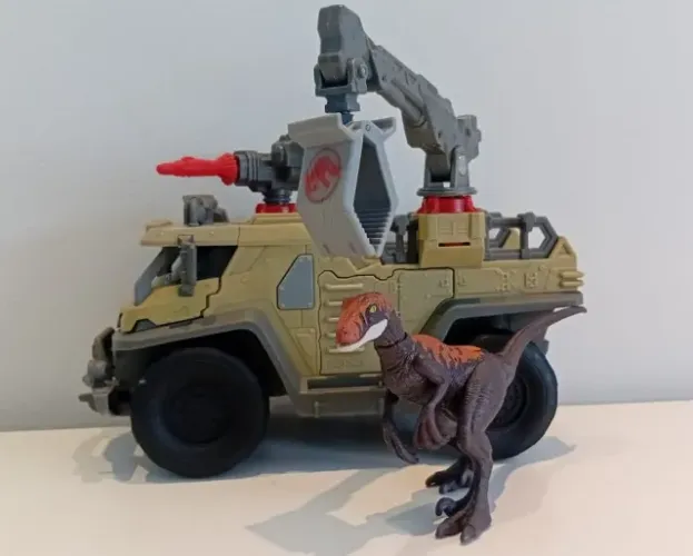 Jurassic World Veículo de Captura com Dinossauro - Mattel