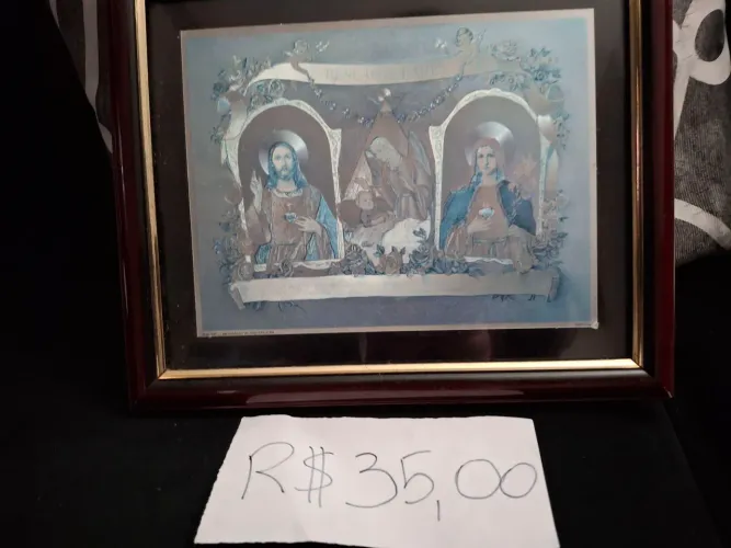 Quadro Religioso em Moldura