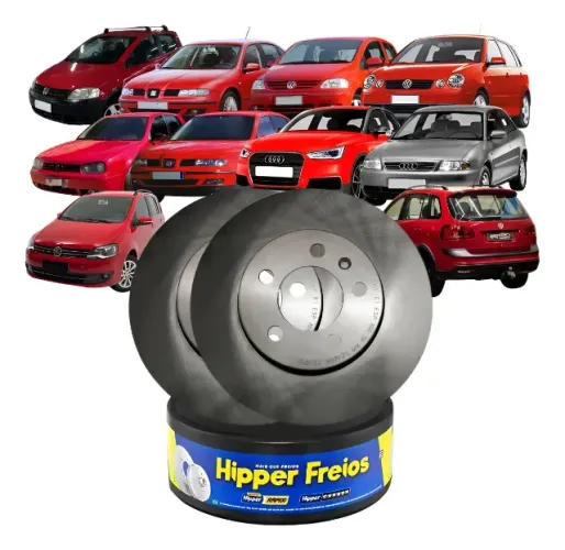 Disco Freio Dianteiro Hf81 Vw Fox Golf Polo Audi A1 A3 Par