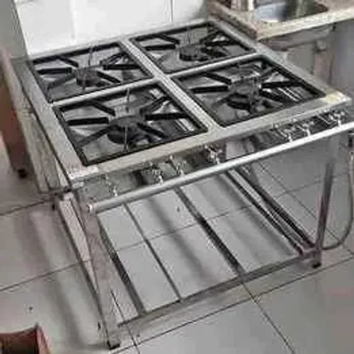 Fogão Inox 40x40 4 queimadores mistos Innal - Marcos