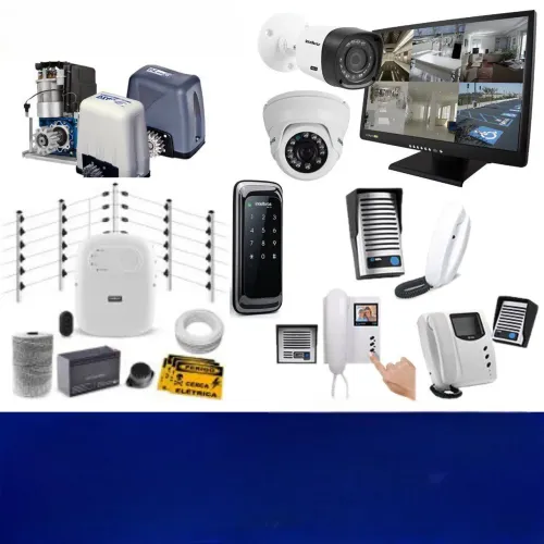 Kit Segurança Completo com Câmeras, Alarme e Cerca Elétrica