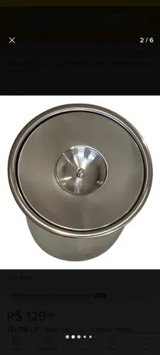 Lixeira embutir inox