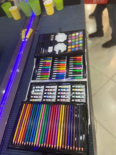 Maleta de pintura com 145 peças (somente estampa de unicórnio)
