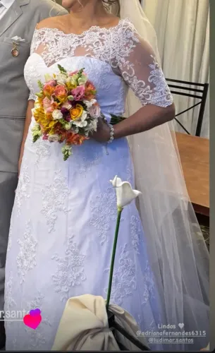 Vestido noiva usado 1 vez novíssimo 2025