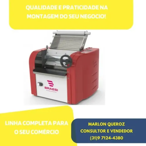 Cilindro de Massas 30Cm Braesi Bivolt