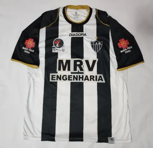 Rara Camisa De Jogo Único Do Atlético Mineiro 2006 McDia Feliz Futebol