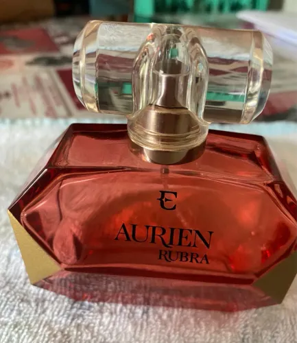 Vidro VAZIO de perfume Aurien Rubra da Eudora 