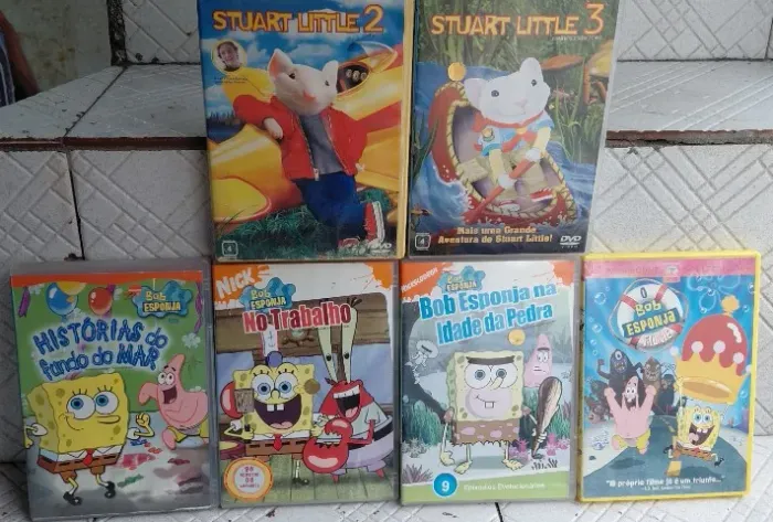 DVD INRFANTIL BOB ESPOJA E STUAT LITLE