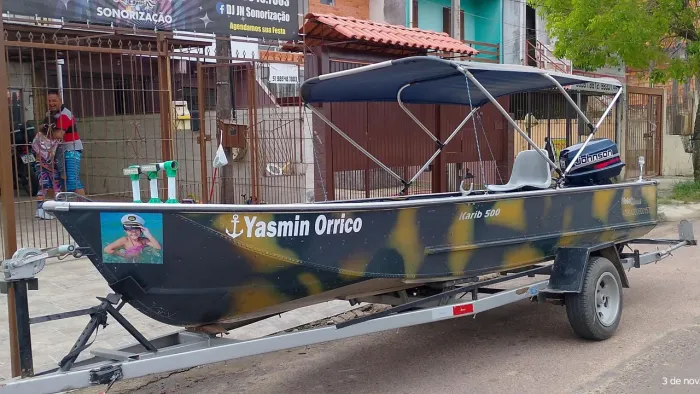 Vendo Lancha de Alumínio Completa, casco Novo