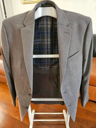 Blazer masculino POLO RALPH LAUREN cinza de alta qualidade, comprado no exterior