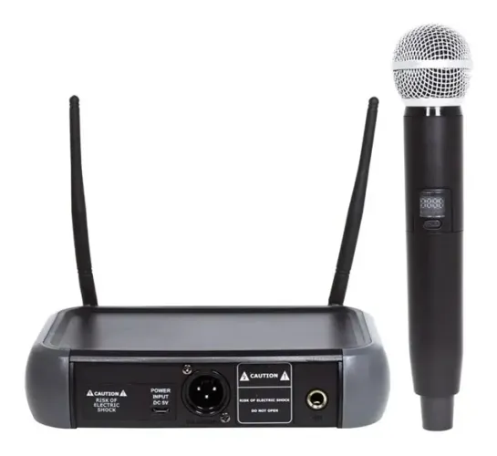 Microfone Lexsen Sem Fio UHF LM-58U PLL