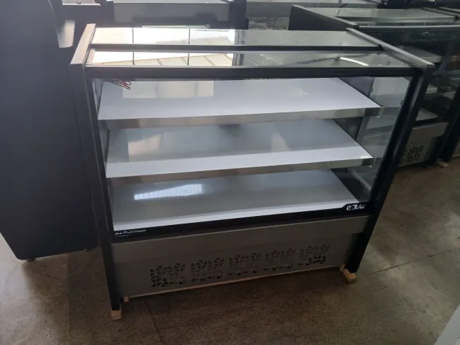 Vitrine Natural Polar 1,25M Preto Platinum PVN