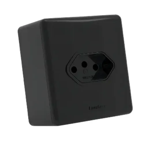Tomada Sistema X 20a Preto Enerbras
