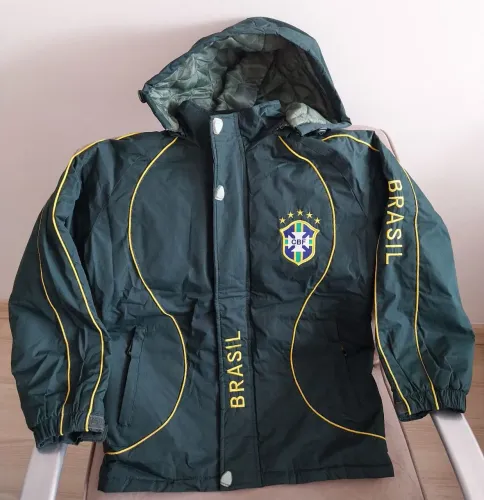 Jaqueta Brasil Verde com Capuz - Oficial