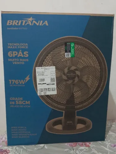VENTILADOR BRITÂNIA TURBO - NOVO