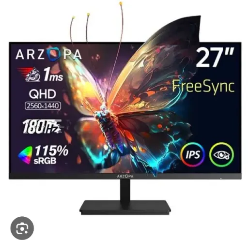 Monitor Gamer ARZOPA M1RC-27" 180Hz 2K QHD - Original - Lacrado