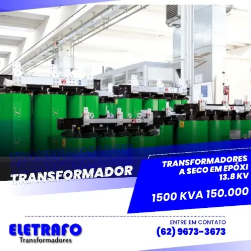 Transformador a Seco em Epóxi 13,8 kV - 1500 kVA | Máxima Eficiência e Segurança
