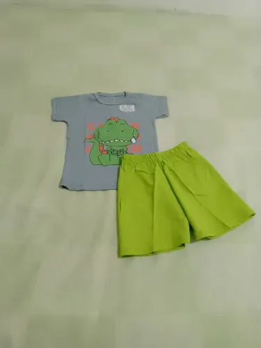 Conjunto Infantil Dinossauro - Camiseta e Short
