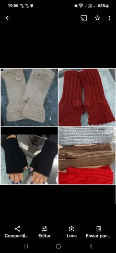 Luvas de tricô artesanais: elegância e conforto!