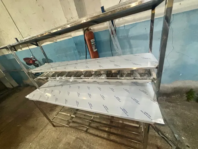 Bancada condimentadora Aço Inox para Cozinha Industrial