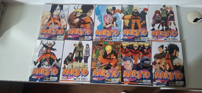 Mangás Naruto 1a. edição números 19 e 29 a 37