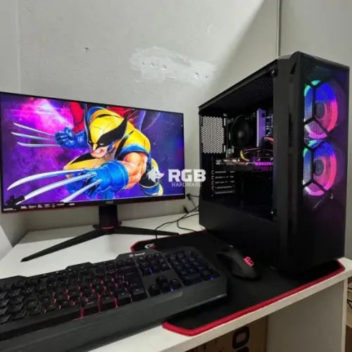 PC Gamer COMPLETO RYZEN 5 + RX 580 + 1 ano de garantia e em até 12x