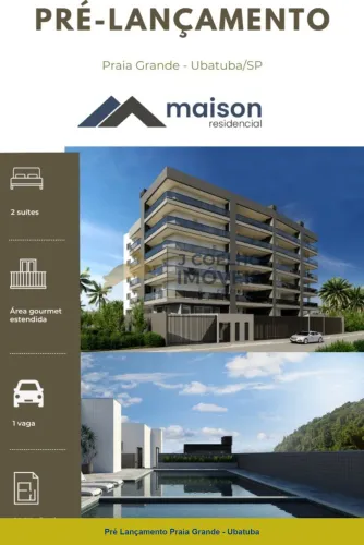 Apartamento na planta com 2 suítes a venda na Praia Grande - Ubatuba/SP