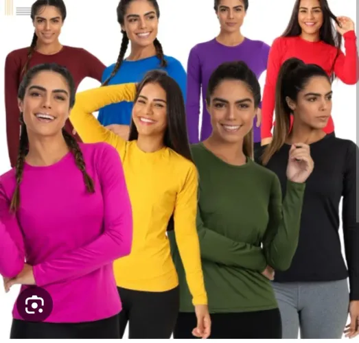 Blusas de manga - proteção uv