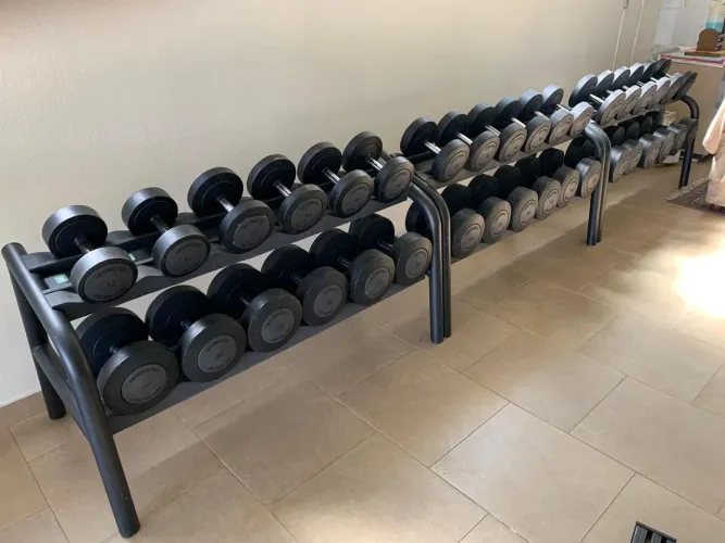 Mesa de halteres tecnogym 