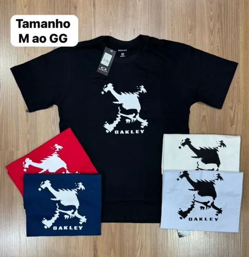 Camiseta Oakley Atacado - Tamanho P ao GG - Fornecedor Camisetas Surf Premium masculina