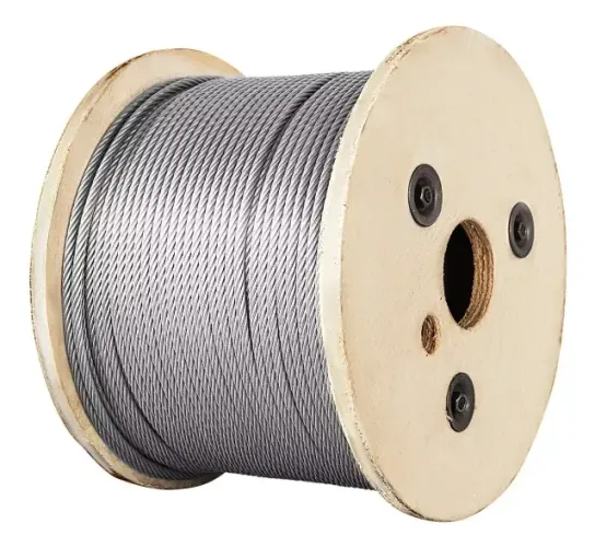 Rolo Com 1.000 Metros - Cabo De Aço Inox 3/16 6x9 Aaci