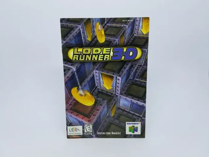 Apenas O Manual - Lode Runner 3 D - Nintendo 64 - Original - ( Usa )