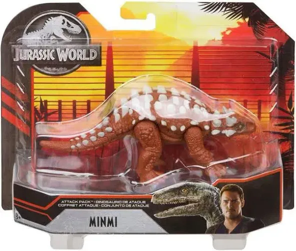 Dinossauro Minmi Jurassic World Attack Pack Mattel Original Lacrado de Fábrica Raro