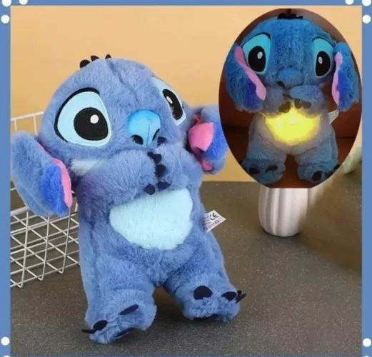 Pelúcia Stitch que respira de verdade.