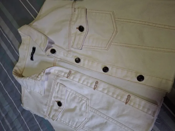 Colete jeans/ sarja off White