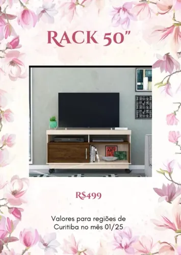 Promoção Rack 50'' - 23/01/   