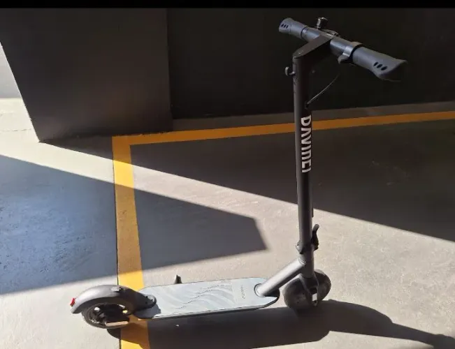 Patinete elétrico davinci dv1 com bateria fraca.
