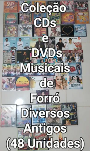 CDs e DVDs de Musicais Forró Diversos Antigos