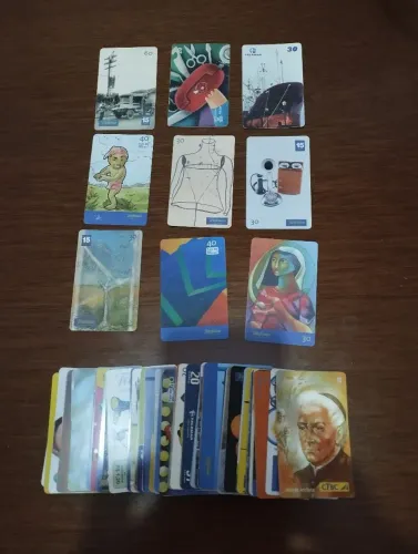 Cartões telefônicos 87 unidades / Telemar e outros / Alguns Raros