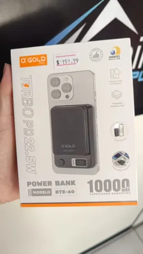 Carregador Portátil Power Bank 10000mAh A'Gold BTE-60 Loja Coimbra Computadores Entrega