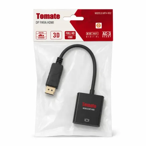 Adaptador DisplayPort para HDMI Tomate MTV-602 Full HD 1080p