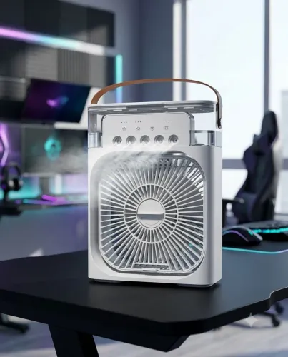 Climatizador de Ar Mini Portátil 600ml - Prático e Compacto - entrega imediata <br>