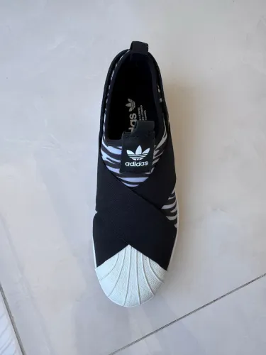 Tênis Adidas Originals Superstar Slip-On W Zebra