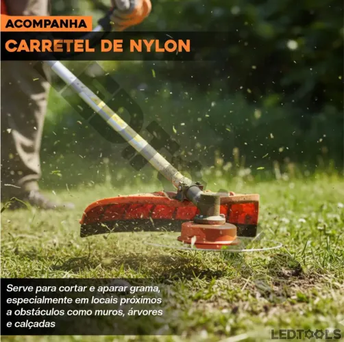 Roçadeira Profissional 5x1 Gasolina 3,5hp 75cc Nakasaki