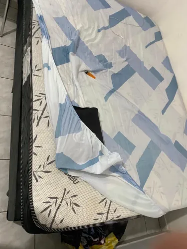 Cama Box Casal Bipartido + Colchão D33