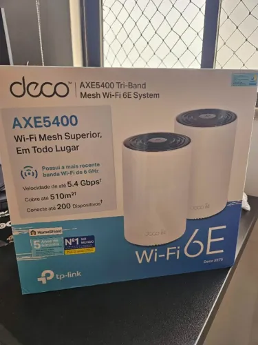 Kit Wi-Fi 6E Mesh TP-Link Deco XE75 (AXE5400) - 2 Unidades