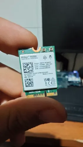 Wi-Fi Killer 1650i / Intel AX201NGW, P/N 0ND6M1 placa wi-fi