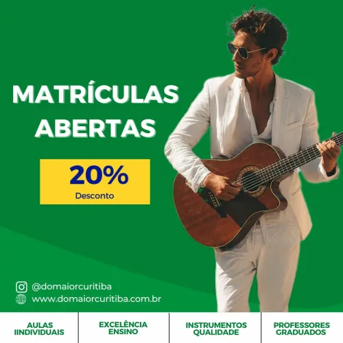 Aulas de Violão, Guitarra, Baixo e Cavaquinho